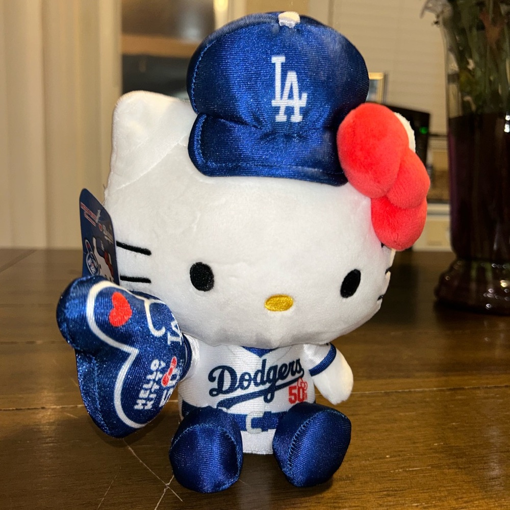 Dodgers Fans 
2024 Hello Kitty Los Angeles Dodgers Plush Doll 50TH Anniversary